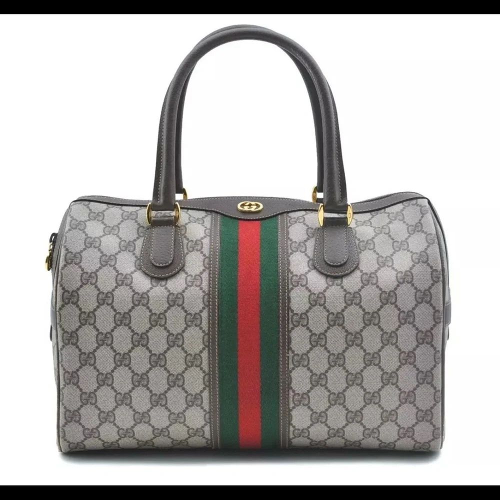 Gucci Cherry Line Web Boston Bag size 30 ( no sling ) - Picture 11 of 16